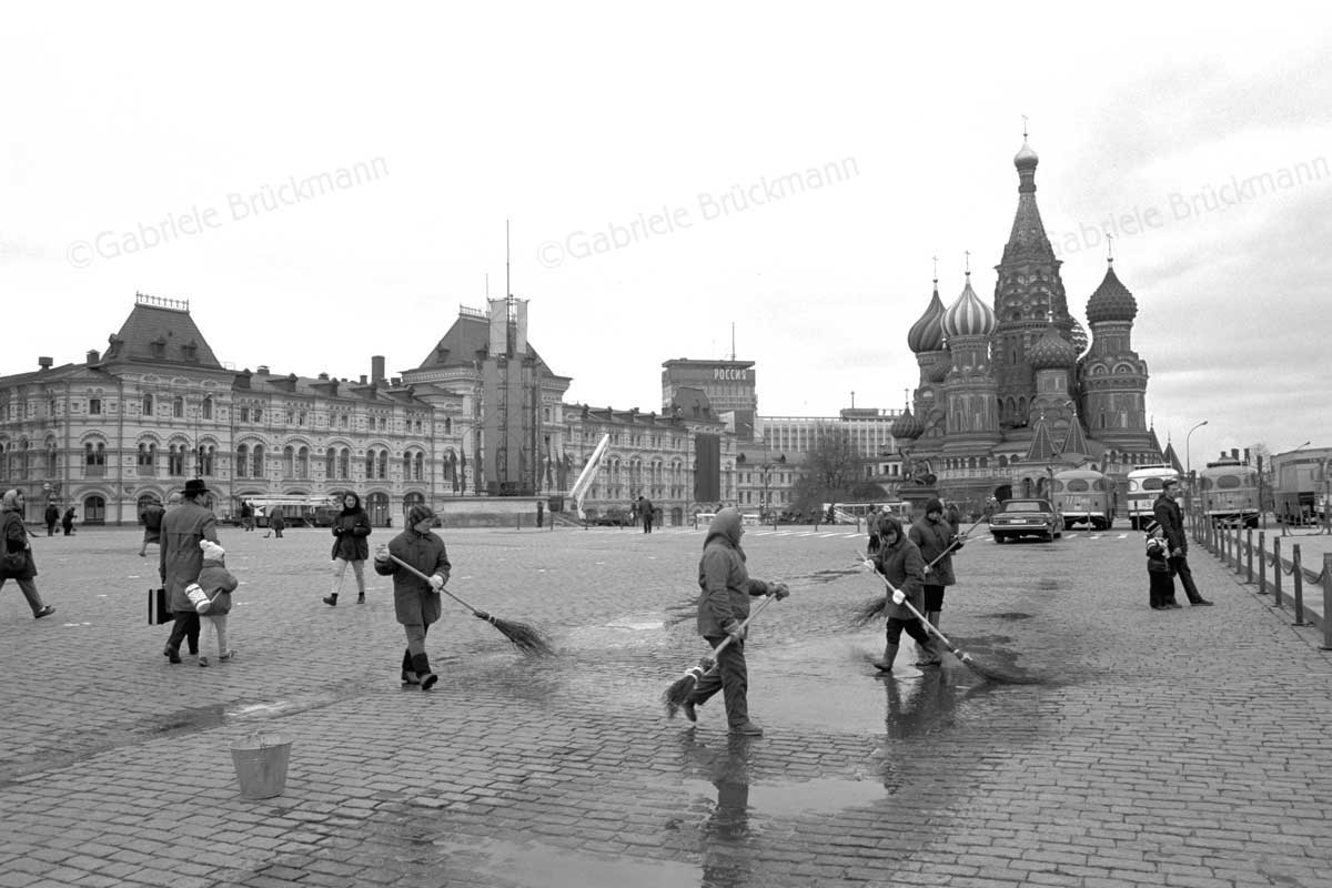 Roter Platz in Moskau 1989