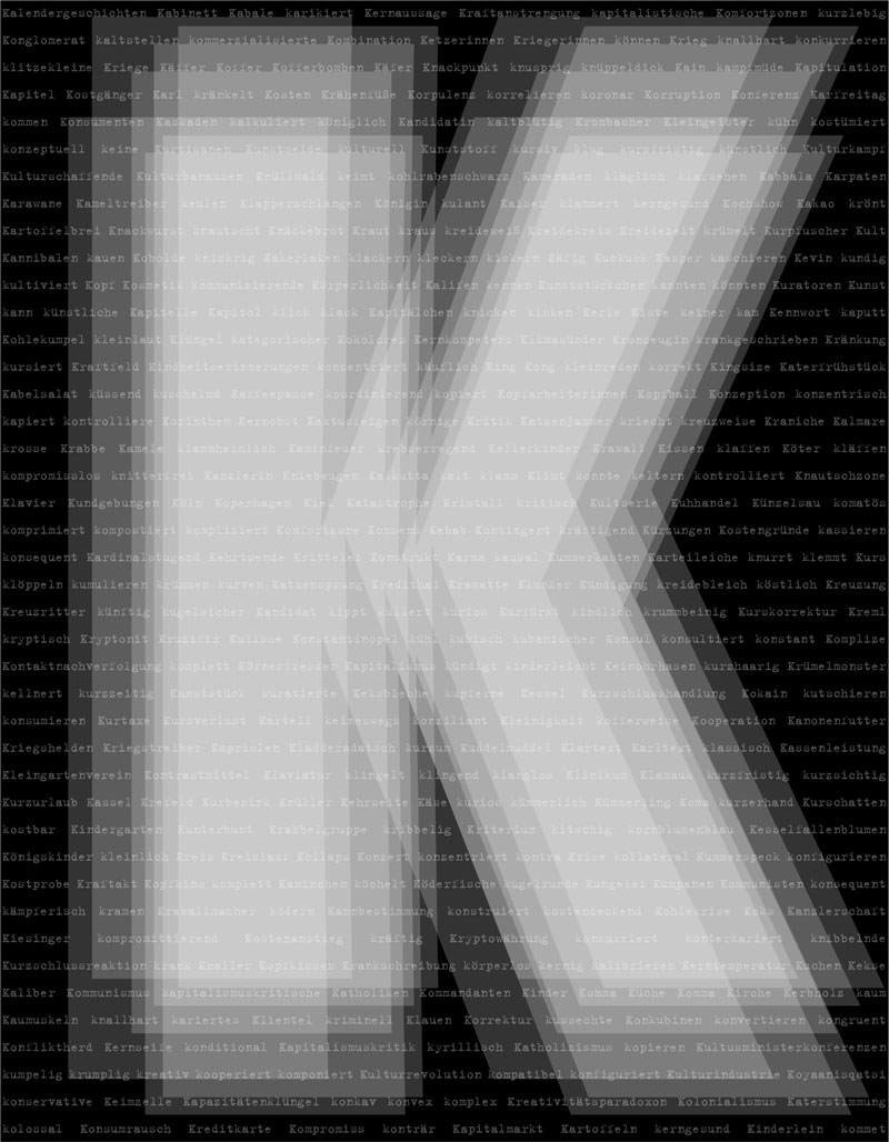 Alphabetische Assoziationen, ZEICHEN – K, Computergrafik